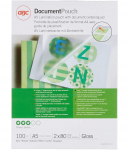 Laminavimo vokeliai GBC, A5, 154x216 mm, 80 mik., blizgūs, 100 vnt.