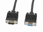 LANBERG CA-VGAC-10CC-0018-B+ "Lanberg" ilgintuvas VGA M/F ekranuotas su feritu 1,8 m juodas