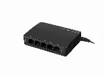 LANBERG komutatorius PoE 5 prievadai 1GB 4 prievadai PoE 30W/prievadui maks. 60W DSP3-1005-60W nevaldomas