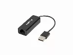 LANBERG NC-0100-01 Lanbergo adapteris Lan kortelė USB 2.0 - RJ45 100MB, su kabeliu