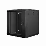 LANBERG WF01-6612-10B "Lanberg" sieninė spinta 19 išardoma plokščia pakuotė 12U/600x600 mm, juoda