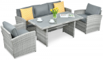 Lauko baldų komplektas BORNEO, Stone Grey