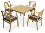 Lauko baldų komplektas HAGEN DINING, ruda