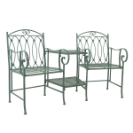 Lauko baldų komplektas MINT, žalias