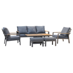 Lauko baldų komplektas PARKER, pilkas