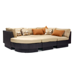 Lauko baldų komplektas STELLA, tamsiai ruda