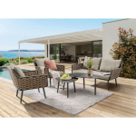 Lauko baldų komplektas VIENA BROWN