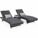 Lauko gultai NORA GREY/GREY MELANGE + staliukas