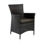 Lauko kėdė WICKER-1, ruda