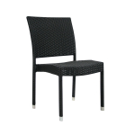Lauko kėdė WICKER-3, juoda