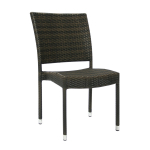 Lauko kėdė WICKER-3, ruda