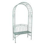 Lauko suoliukas su arka MINT , 103x48x211 cm, žalia