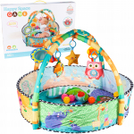 Lavinamasis kilimėlis kūdikiui su kamuoliukais „Miškas”