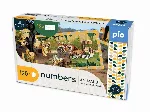 Lavinanti dėlionė NUMBERS - ANIMALS, 3-6 metų vaikams