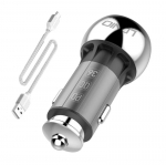 LDNIO C1 USB, USB-C automobilinis įkroviklis + USB-C kabelis