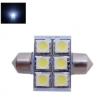 LED F10 / c5w 31mm lemputė - 6 LED