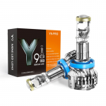 LED H7 lemputės su lęšiu Y9-PRO 20000lm 100W 2vnt.