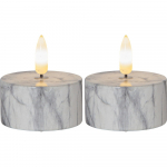 LED žvakės 2 vnt. (aukštis 6 cm) Flamme Marble – Star Trading