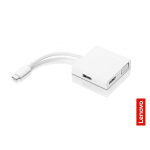 Lenovo | USB-C 3-in-1 Travel Hub | VGA, HDMI, USB 3.0 | Power Adapter|GX90T33021