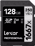 "Lexar" atminties kortelė SDXC 128GB Professional 1667x UHS-II U3 V60