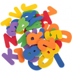 Limpantys vonios žaislas Raidės ir skaičiai