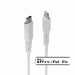 "Lindy" 3 m USB C ir "Lightning" kabelis, baltas, 3 m, "Lightning", USB C, vyriškas, vyriškas, baltas