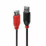 "Lindy" USB 2.0 aktyvusis prailgintuvas, 5 m, USB A, USB A, USB 2.0, 480 Mbps, juodas