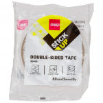 Lipni juosta DELI, dvipusė, 12mm x 9m (putplasčio juosta)