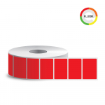 Lipnios etiketės, 58x40, raudonos, popierius (2500 vnt./rit.)