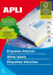 Lipnios etiketės Apli, A4, 70x16,9mm, 51 etiketė lape, 100 lapų, baltos spalvos