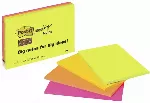 Lipnūs lapeliai POST-IT Super sticky, 200 x 149 mm, 4 vnt./pak.