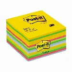 Lipnūs lapeliai POST-IT Ultra kubas, 76 x 76 mm, 450 lapelių, įvairios spalvos