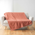 Lovatiesė raudonos plytų spalvos 180x220 cm Lucile – douceur d'intérieur