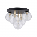 Lubinis šviestuvas TK LIGHTING NILOS BLACK/GOLD 5, 5xG9 LED max 6W