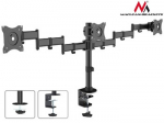 Maclean MC-691 Triple Desk Mount Monitor Arm 360 ° Adjustable Bracket 13-27 Inch