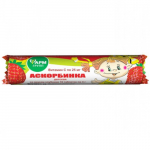 Maisto papildas braškių skonio ASKORBINKA, 10 tab.