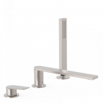 Maišytuvas voniai iš vonios krašto Tres Project nikelio spalvos