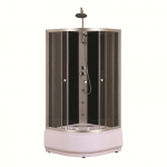Masažinė dušo kabina AQUA DEEP 80, 80 x 80 x 236 cm, pusapvalė