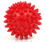 Masažinis kamuoliukas vaikams, raudonas, 9 cm