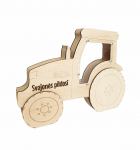 Medinė taupyklė traktorius „Svajonės pildosi“