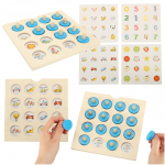 Medinis dėlionės stalo žaidimas atminčiai + 4 kortelės