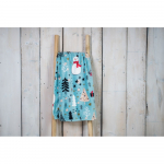 Mėlyna kalėdinė mikropliušo antklodė 200x150 cm Winter Time - My House