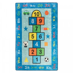 Mėlynas vaikiškas neslidus kilimas Conceptum Hypnose Seksek, 200 x 290 cm