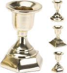 Metalinė žvakidė, auksinės sp., 8 cm