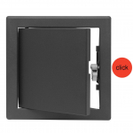 Metalinės revizinės durelės RLMP3030A CLICK, 300 x 300 mm, antracito sp.