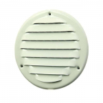 Metalinės ventiliacijos grotelės MR125, DN125, apvalios, baltos sp.