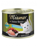 MIAMOR Feine Beute Kitten Poultry Visavertis drėgnas kačiukų ėdalas be grūdų su paukštiena 185g