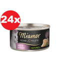 MIAMOR Feine Filets Naturell Chicken&Ham 24x80g vištienos ir kumpio padaže