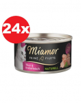 MIAMOR Feine Filets Naturell Tuna&Crab 24x80g tuno ir krabų padaže
