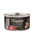 MIAMOR Feine Filets Naturell Tuna&Salmon 80g tuno ir lašišos padaže
